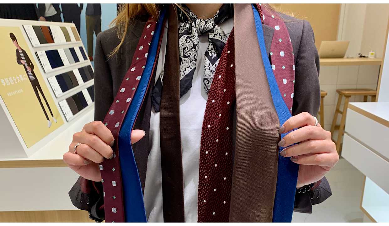 女性コーディネーターおすすめ イケてるネクタイの合わせ方 Fabric Tokyo 神戸三宮 オーダースーツのfabric Tokyo 女性コーディネーターおすすめ イケてるネクタイの合わせ方 Fabric Tokyo 神戸三宮 オーダースーツのfabric Tokyo