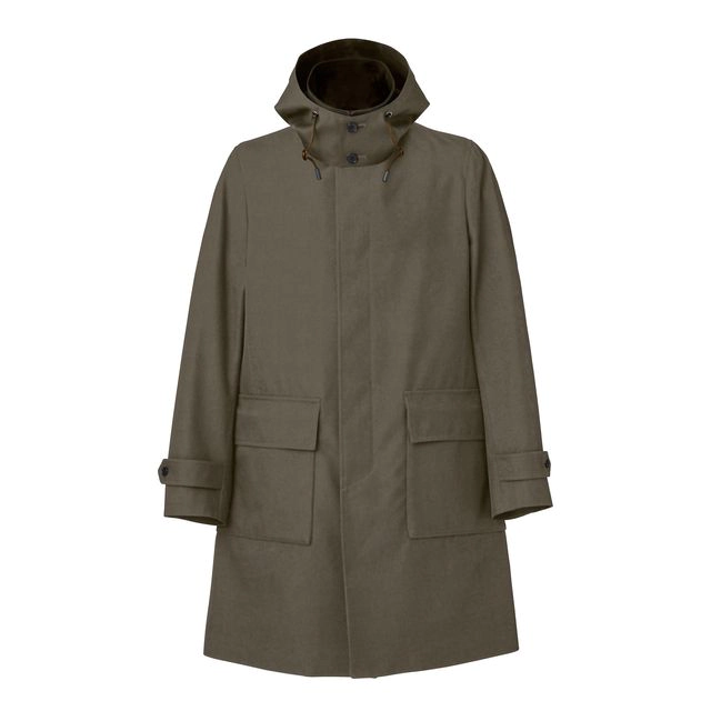 LQ Y's for men ウール フーデッドコート カーキ LQ Y's for men ウール フーデッドコート カーキ ワイズ