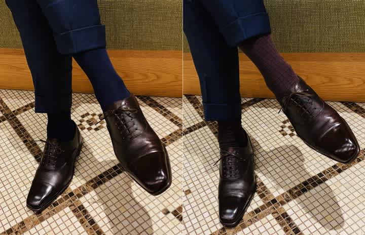 スーツの時の靴下と靴のコーディネートの選び方 オーダースーツのfabric Tokyo