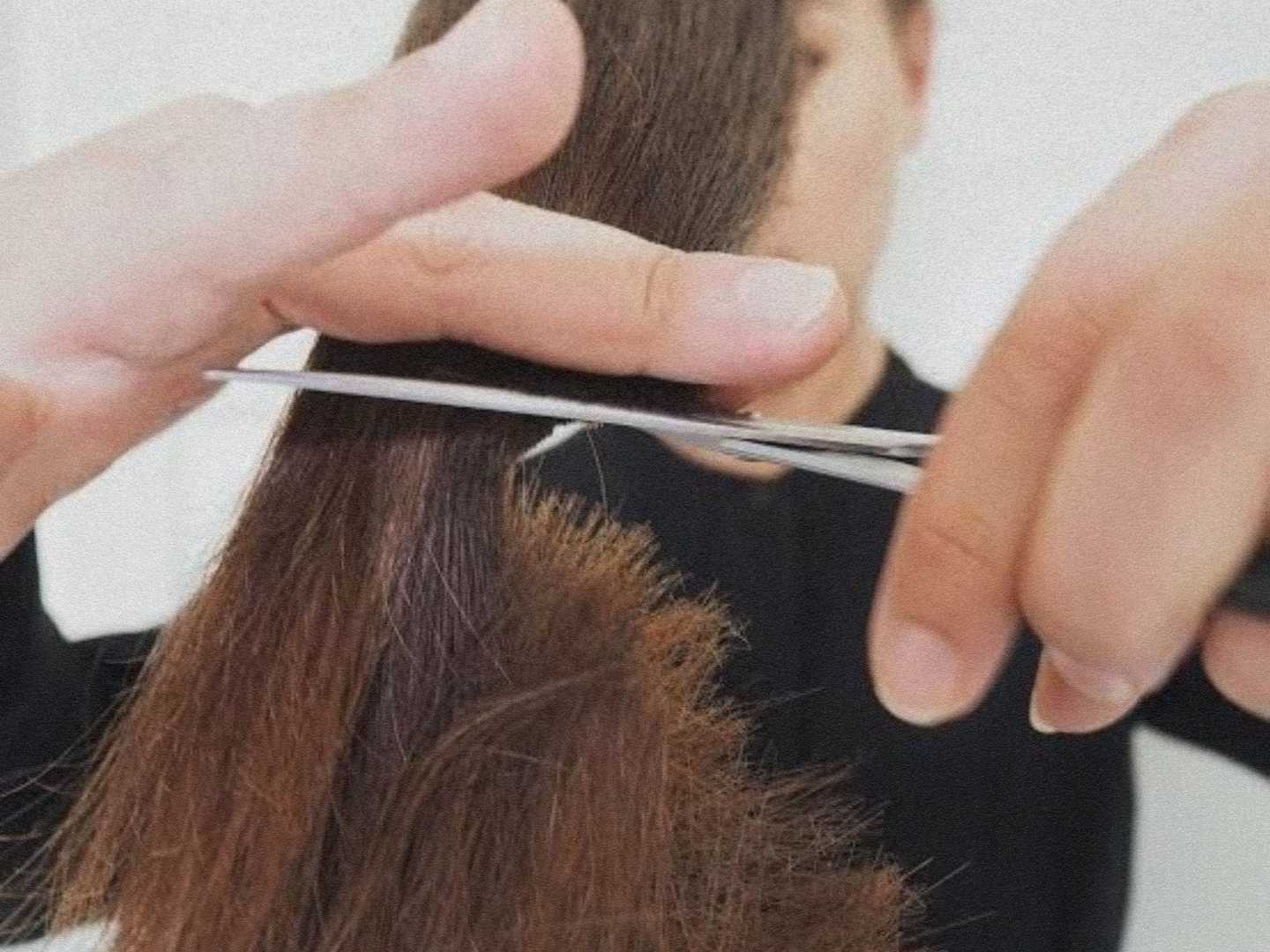 split ends before and after cut