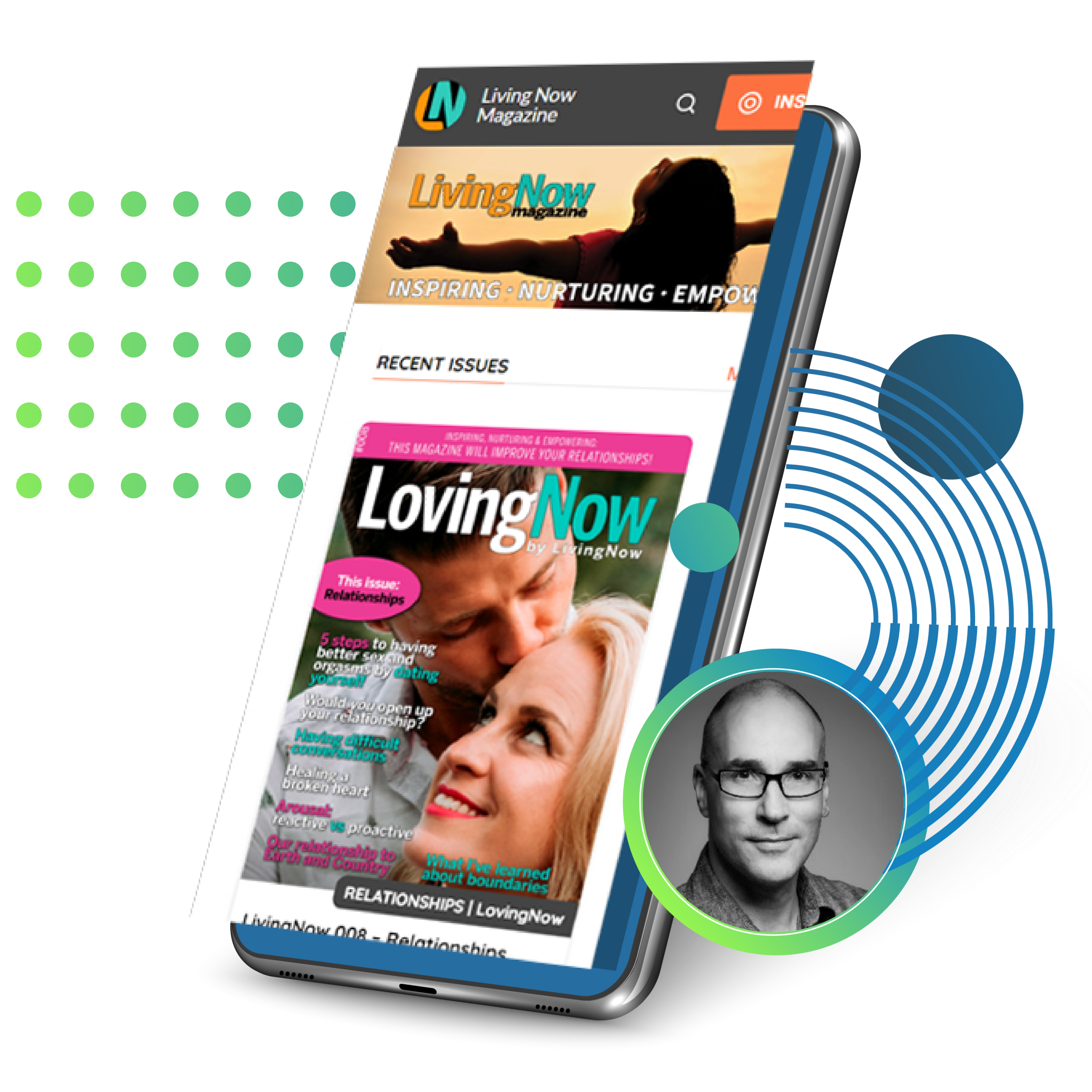 Living Now Testimonial - Mobile view