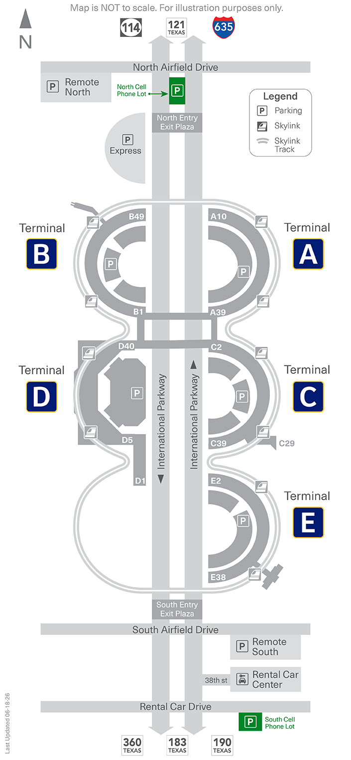 Cell Phone Lots Parking Map