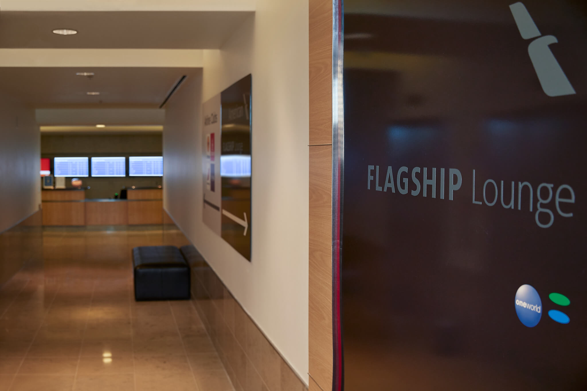AA Flagship Lounge Hallway