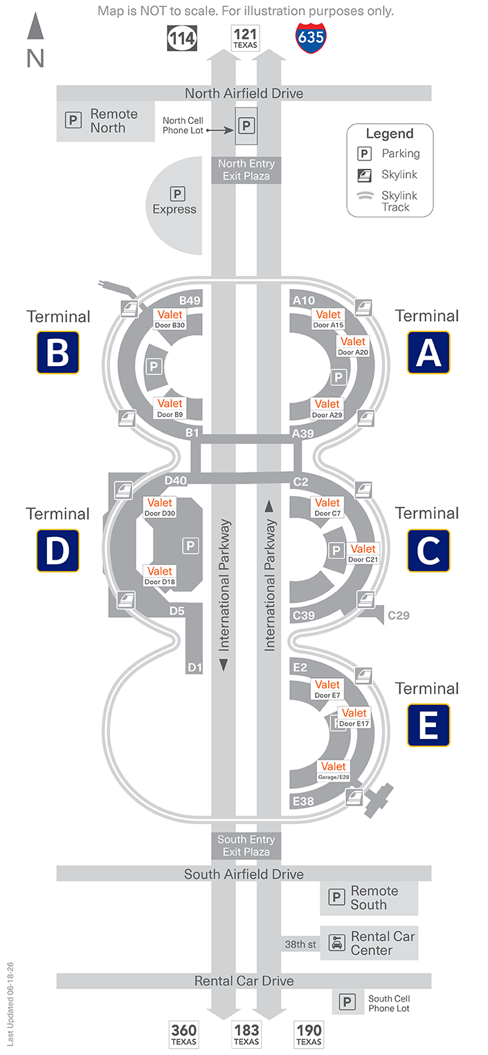 2026 Parking Map Valet