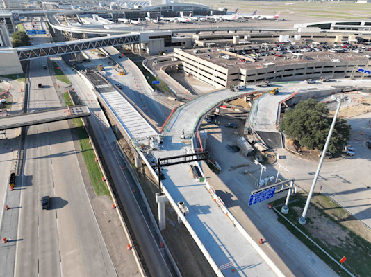 DFW Airport Opens New Right-Hand Exit into Terminal B from International Parkway Ahead of Schedule