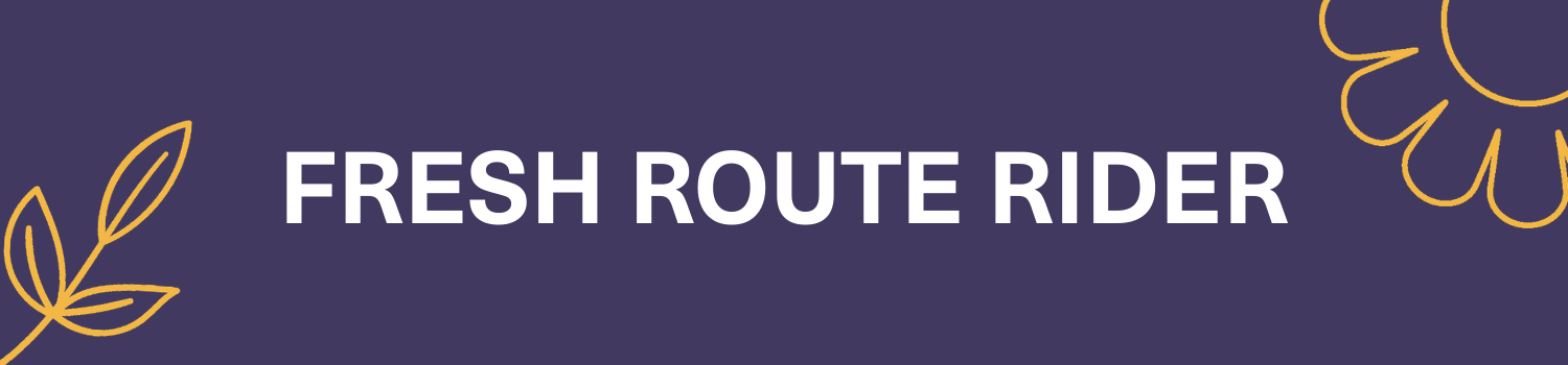 fresh route rider banner