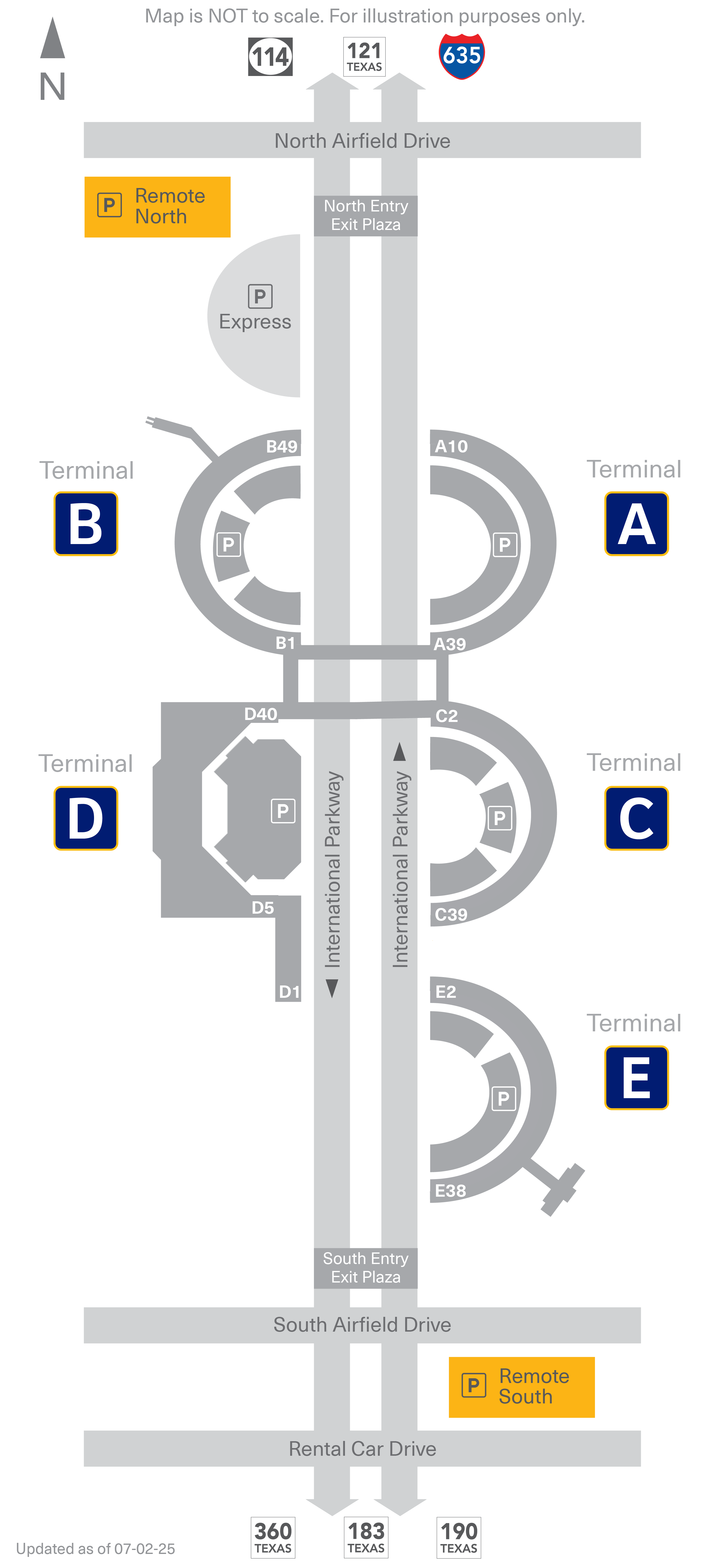 2025 Parking Map Remote
