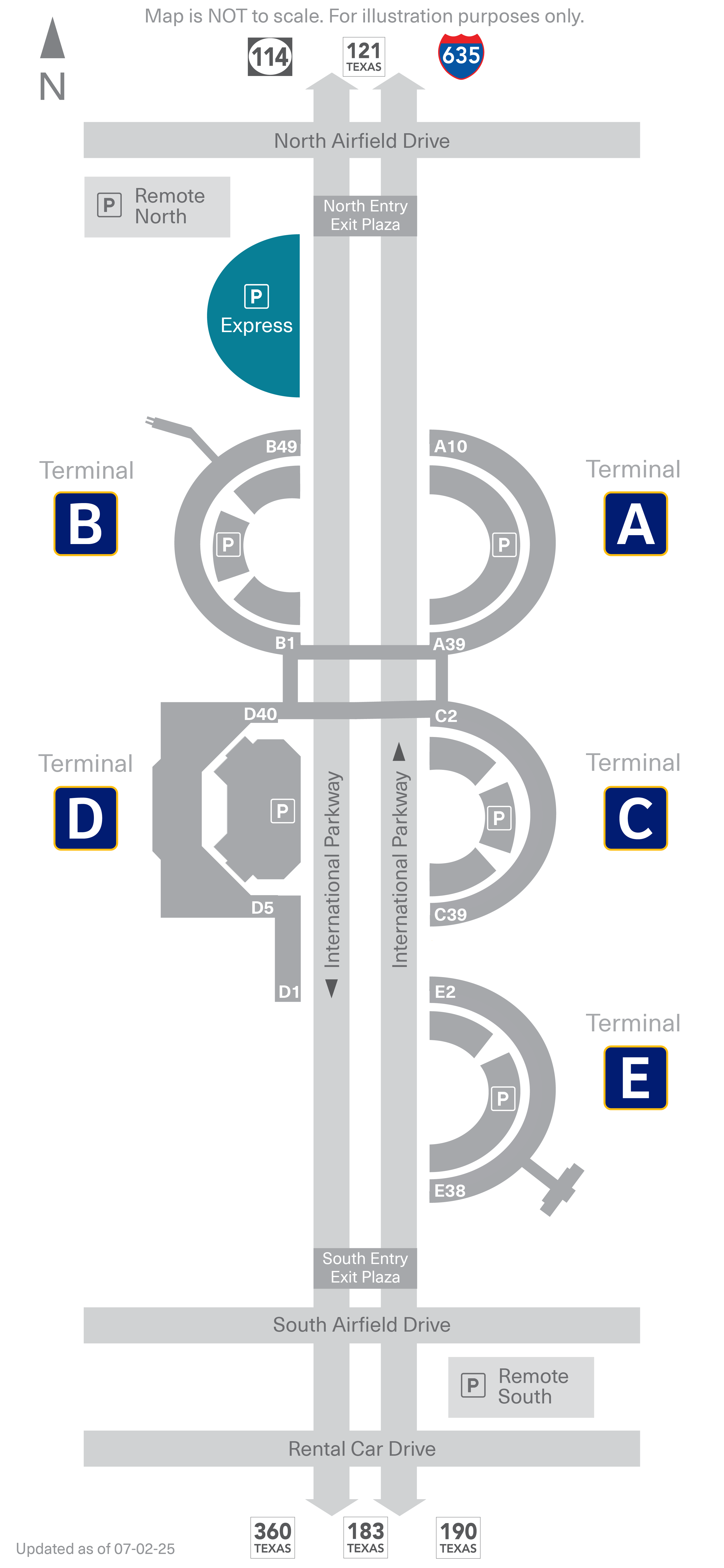 2025 Parking Map Express
