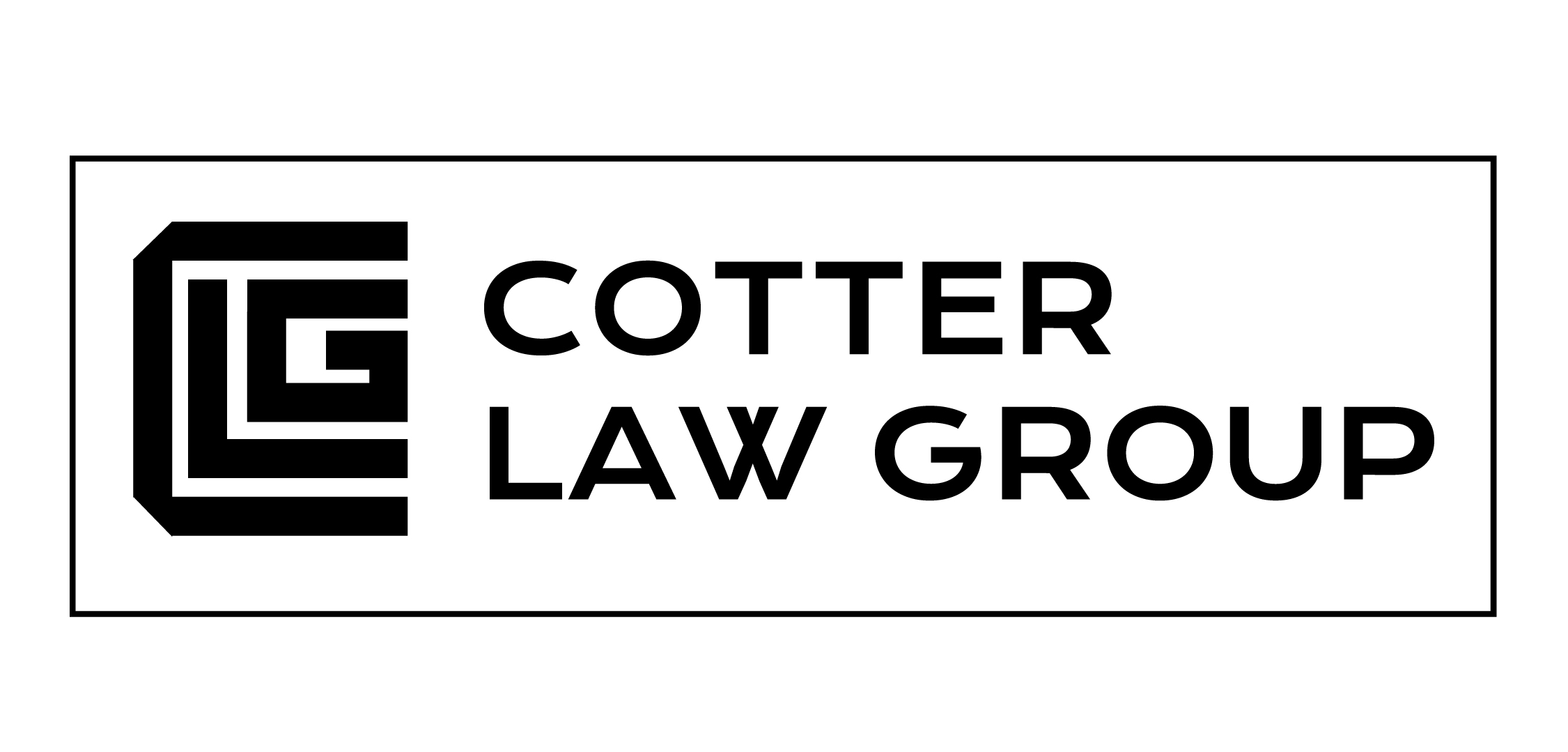 Cotter Law Group Horizontal Black