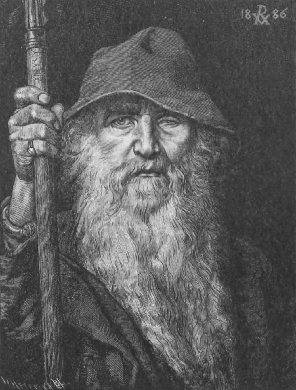 Odin (Wotan) the all-father, the ruler of the Aesir - god of