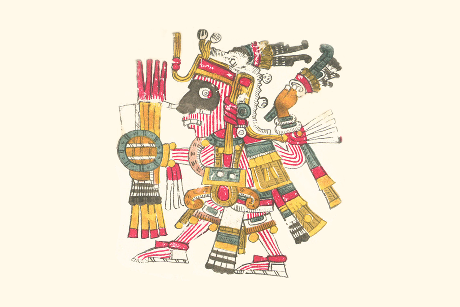 aztec gods drawings