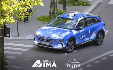 Committed to a zero-emission auto assistance policy, the IMA Group has signed a partnership with Hype,  the world’s largest hydrogen taxi fleet.
