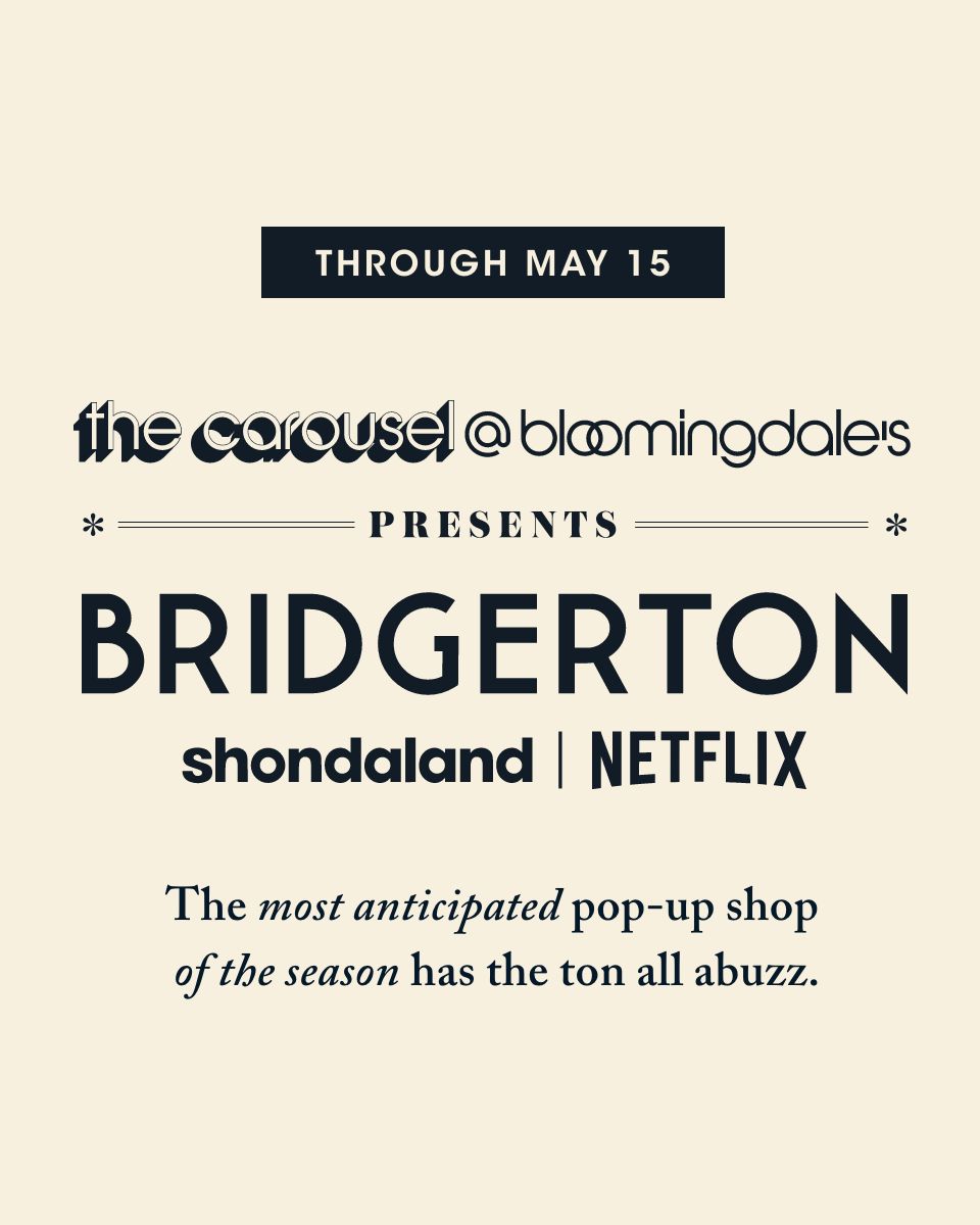 The Carousel at Bloomingdale's presents Bridgerton