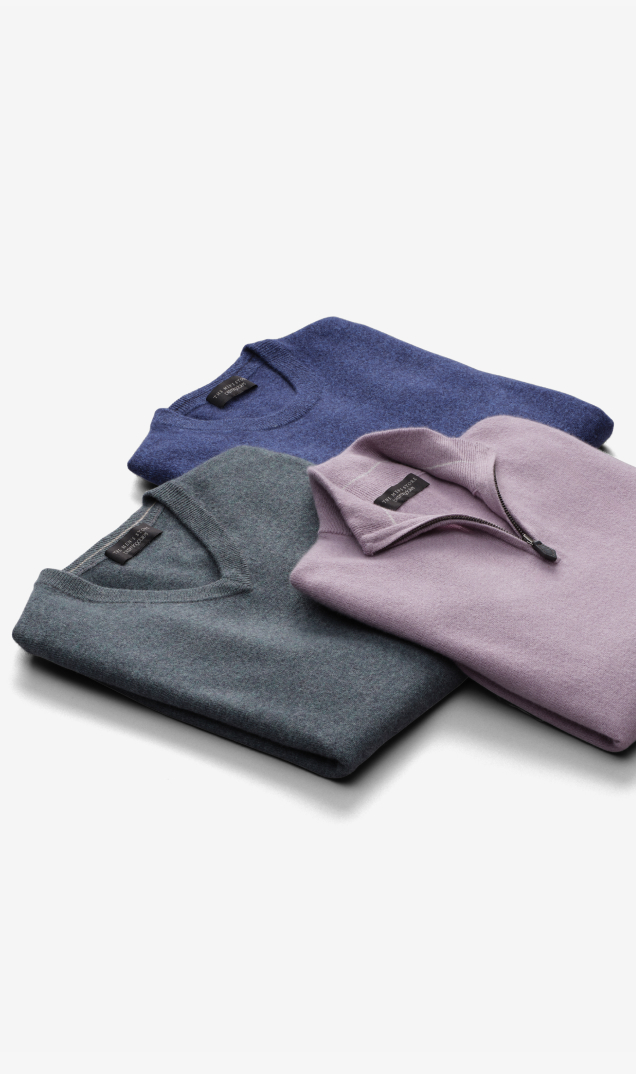 The Men's Store at Bloomingdale's Cashmere sweaters in 3 styles and 10+ colors