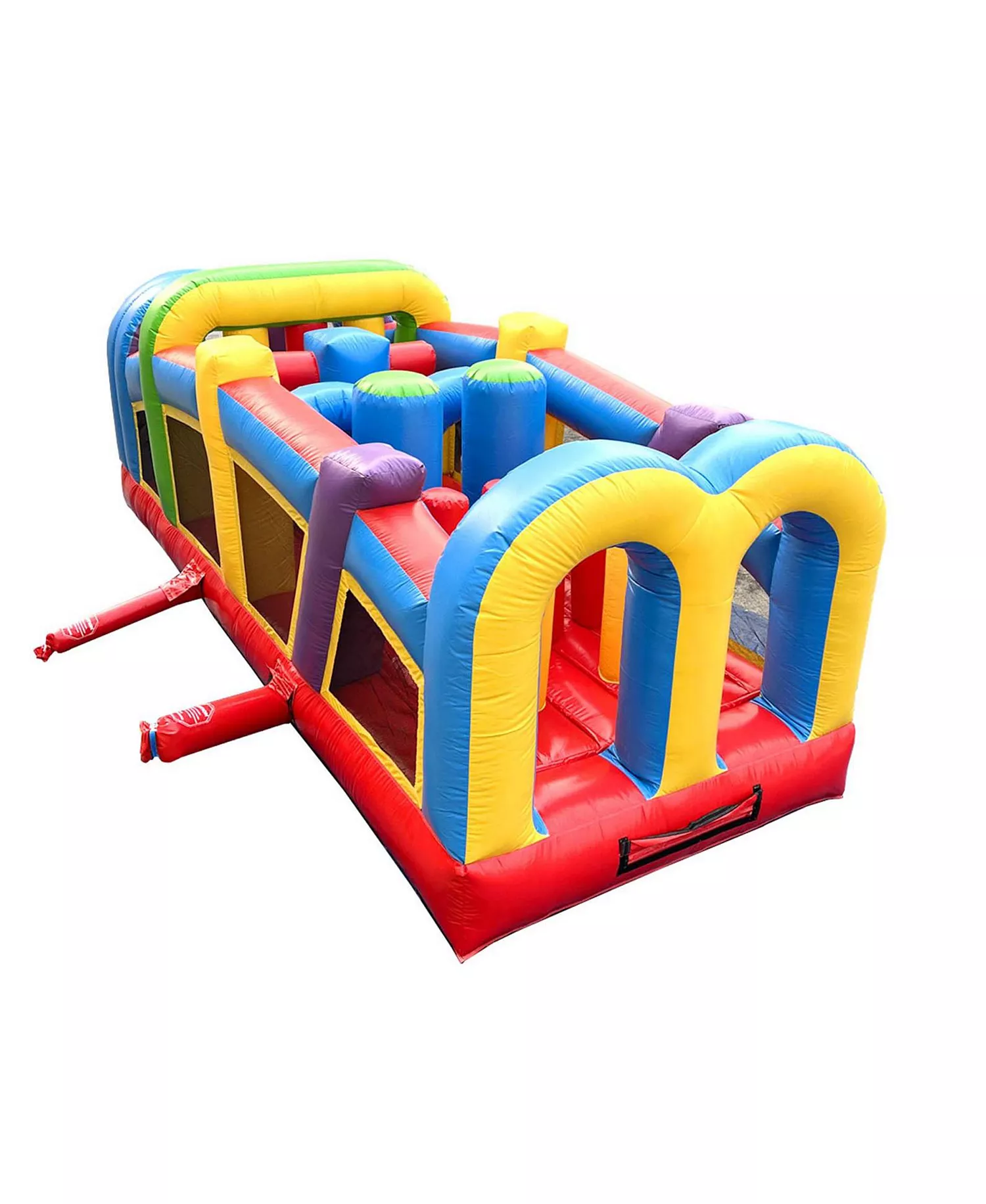 Pogo Bounce House Inflatable Obstacle Course Backyard Bouncy Jumper