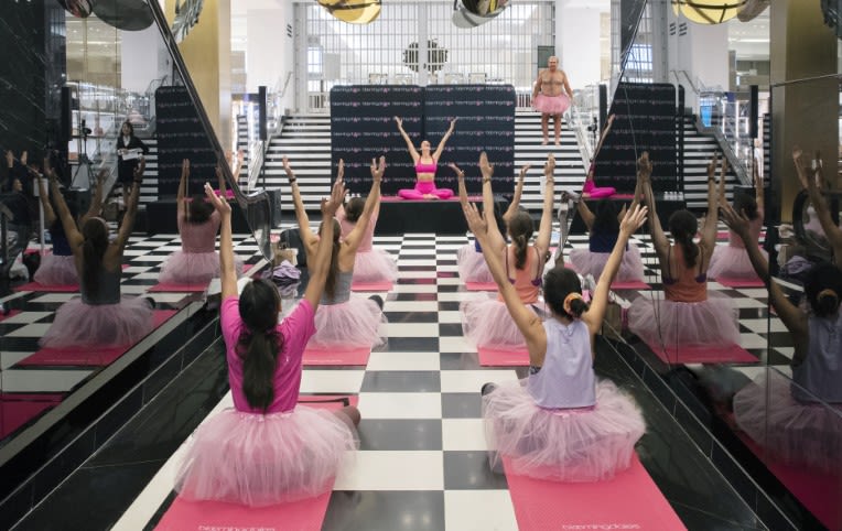 find your flow with pink yoga