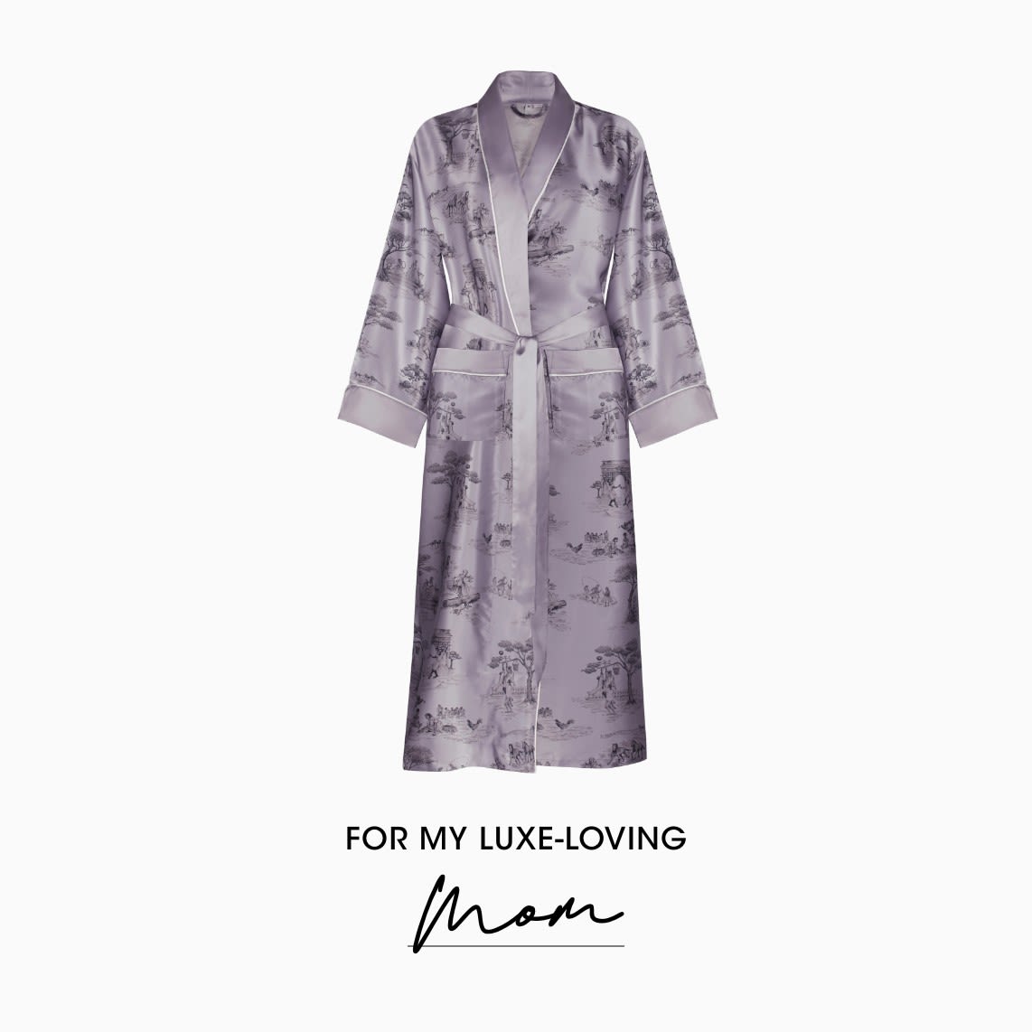 Gingerlily x Sheila Bridges Harlem Toile Silk Robe