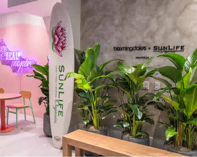 Sunlife smoothie pop-up