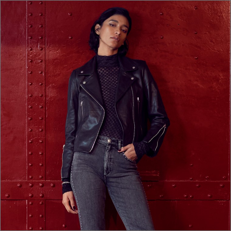 Monogram Bandana Mix Leather Denim Blouson - Men - Ready-to-Wear