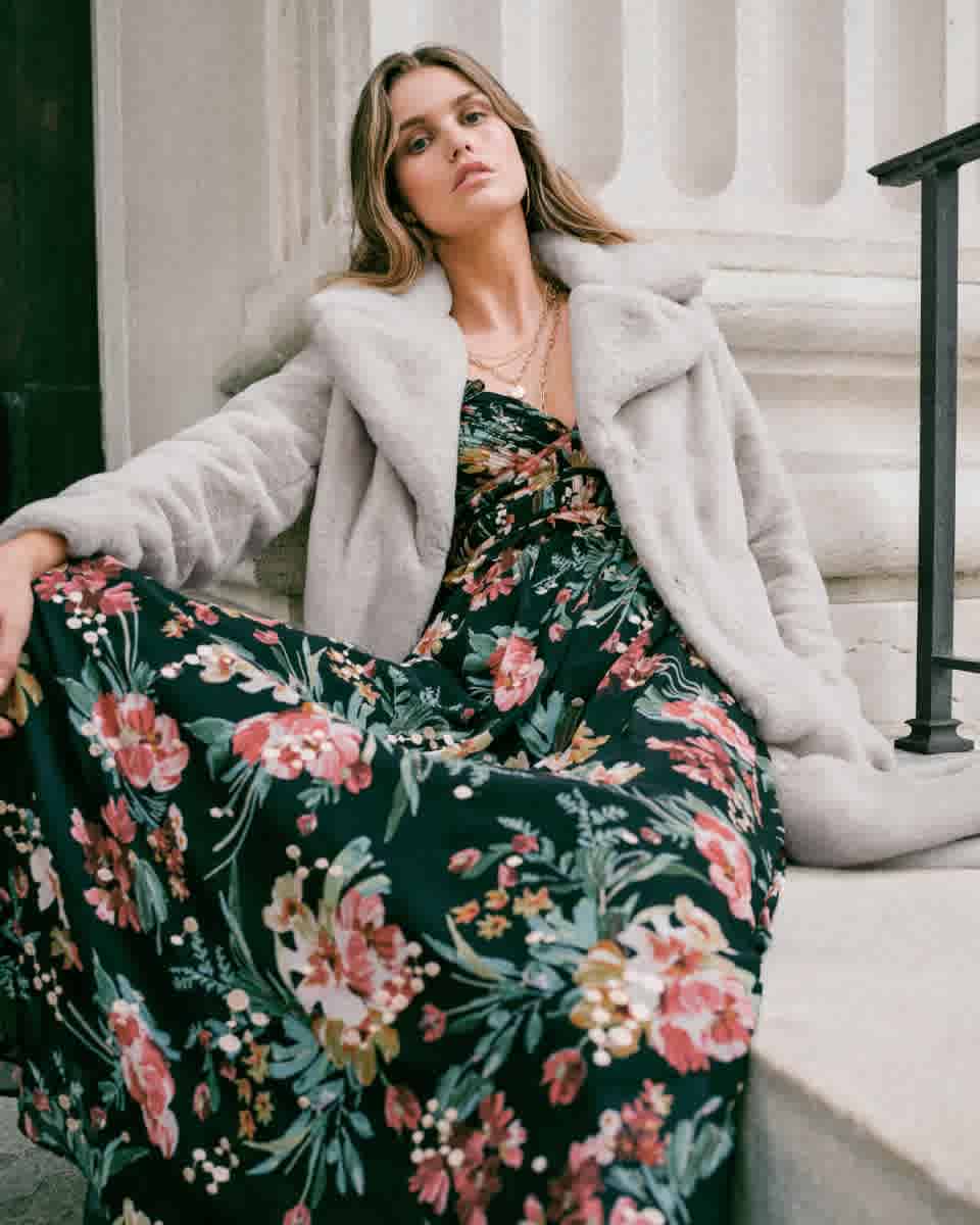 modern boho dresses Briony Tiered Midi Modern Boho Dress Eclecting Boutique