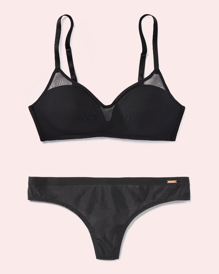 Subtille Mia Soft Bra Black/Beige  Lumingerie bras and underwear