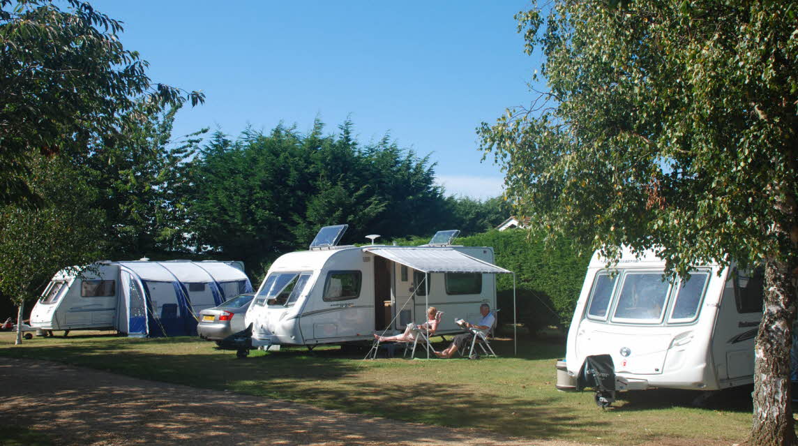 Picture of the pitches at Southland club campsite near Arreton