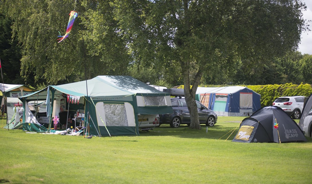 Adgestone offers camping and caravan pitches