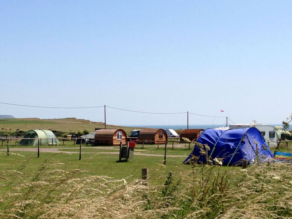 Camping at grange farm can be very windy, so be sure to peg your tent down properly.