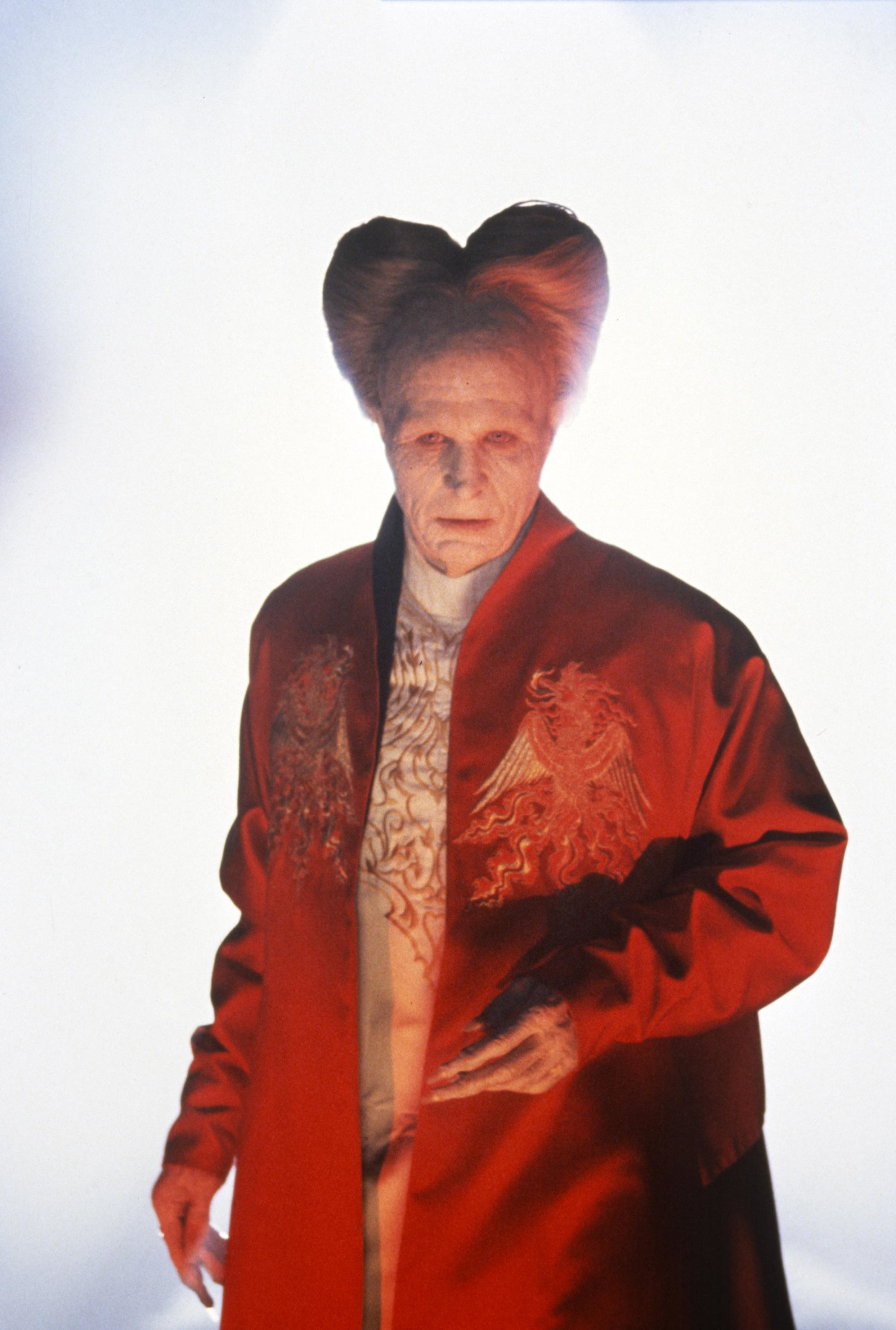 Publicity portrait of Gary Oldman from <i>Bram Stoker's Dracula</i>, 1992. Photo credit: Ralph Nelson. Eiko Ishioka papers, Margaret Herrick Library, Academy of Motion Picture Arts and Sciences.