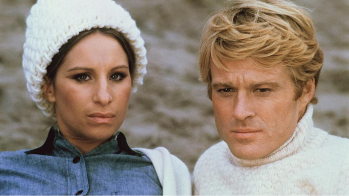 Best Actress nominee Barbra Streisand is Katie Morosky, a liberal firebrand in 1930s New York who falls for her college classmate Hubbell Gardiner (Robert Redford).