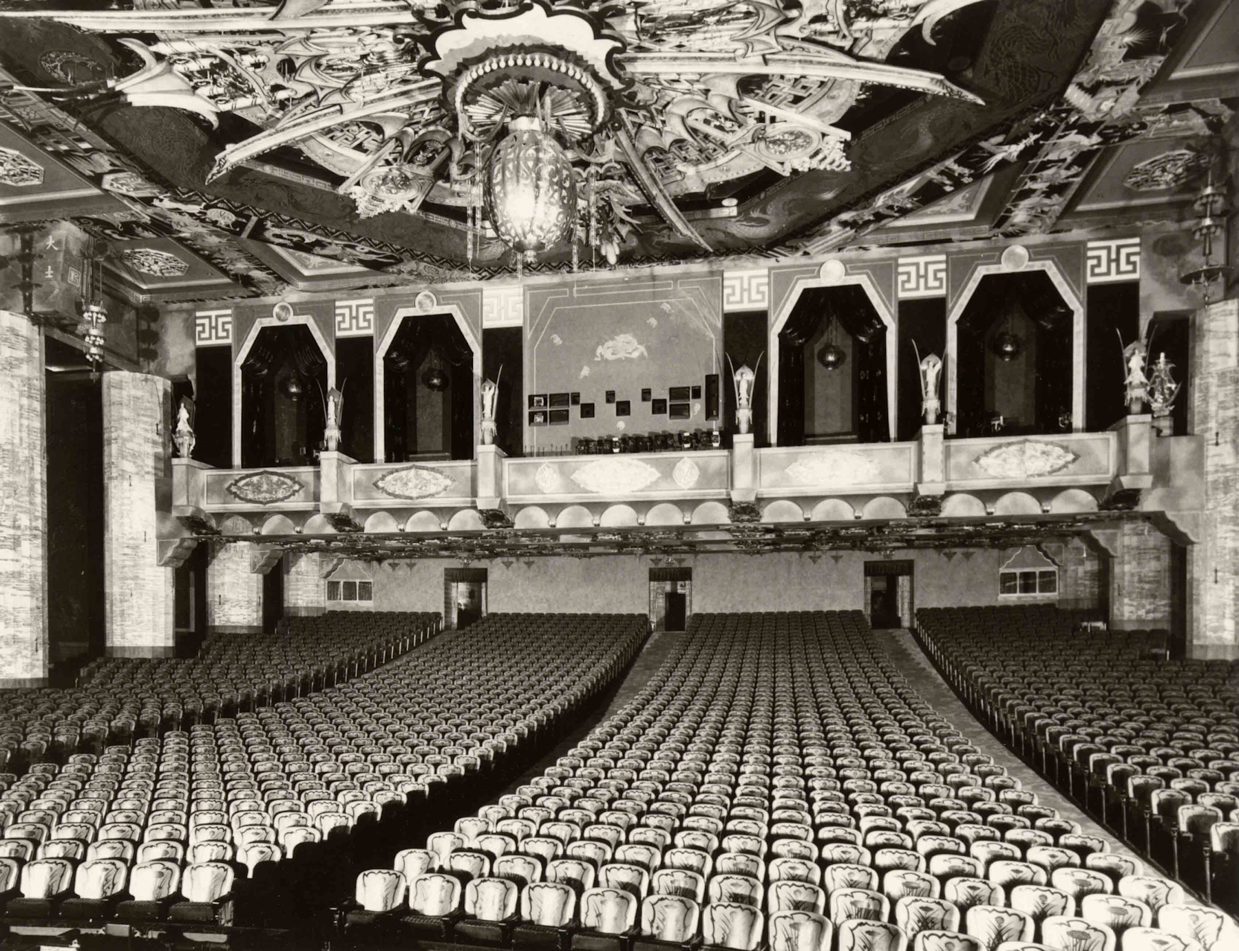 The opulent auditorium inside Grauman's Chinese, 1927  
Courtesy of Core Collection, Margaret Herrick Library, Academy of Motion Picture Arts and Sciences