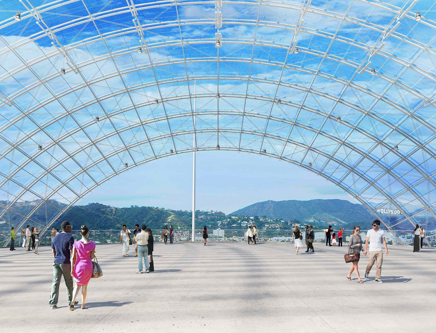 Academy Museum of Motion Pictures, the Dolby Family Terrace. ©Renzo Piano Building Workshop/©A.M.P.A.S.