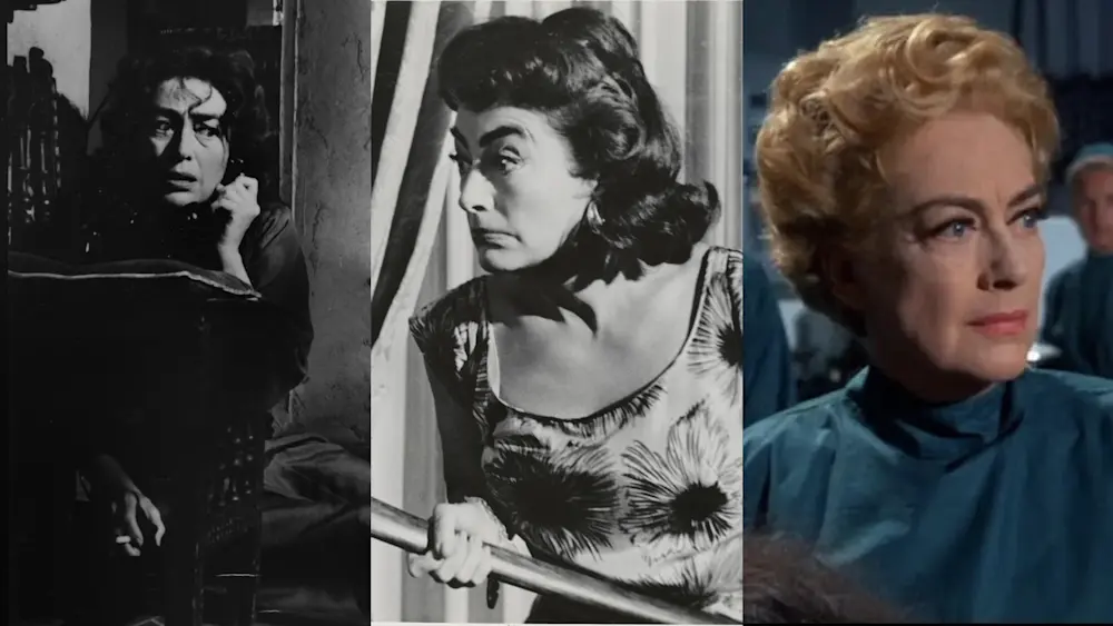 Joan Crawford Triple Feature featuring "What Ever Happened to Baby Jane?",  "Strait-Jacket" and "Trog" 