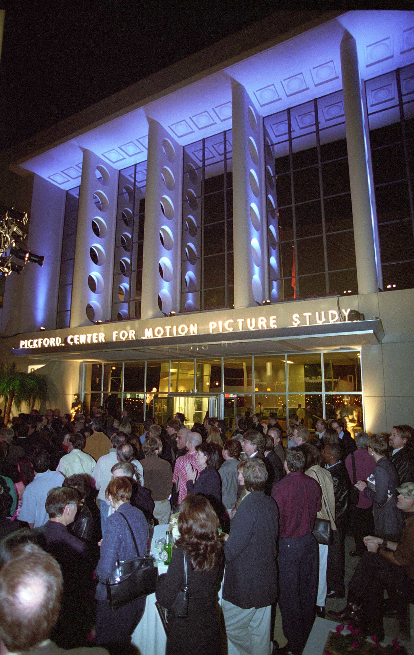 Guests at the building dedication of the Academy of Motion Picture Arts and Sciences Pickford Center for Motion Picture Study located at 1313 Vine Street in Hollywood, Los Angeles, California, December, 5 2002.