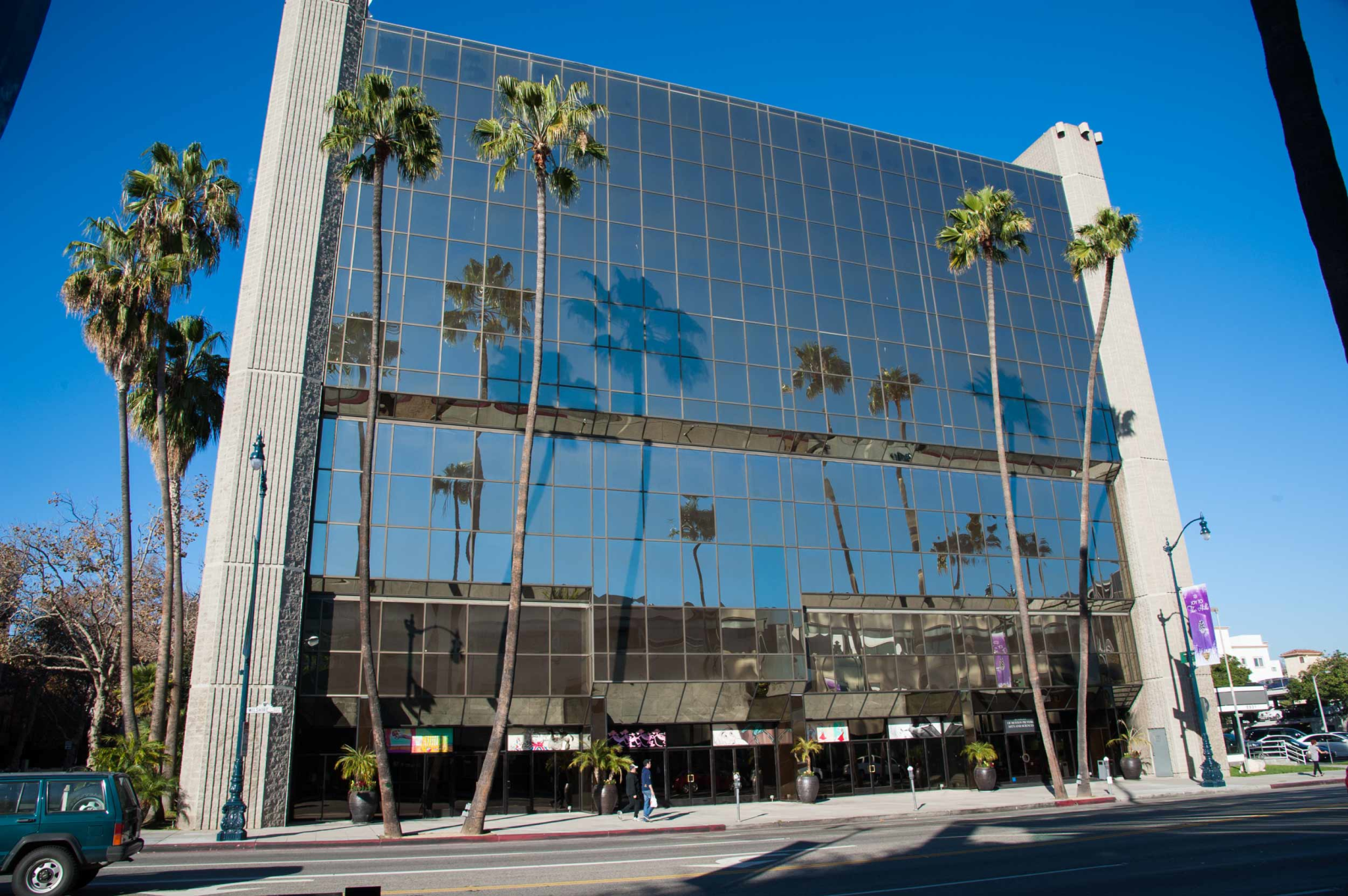 The exterior of the Academy Motion Pictures Arts and Sciences headquarters building, 2013

Courtesy of AMPAS reference collection, Margaret Herrick Library, Academy of Motion Picture Arts and Sciences, photo: Jon Didier 