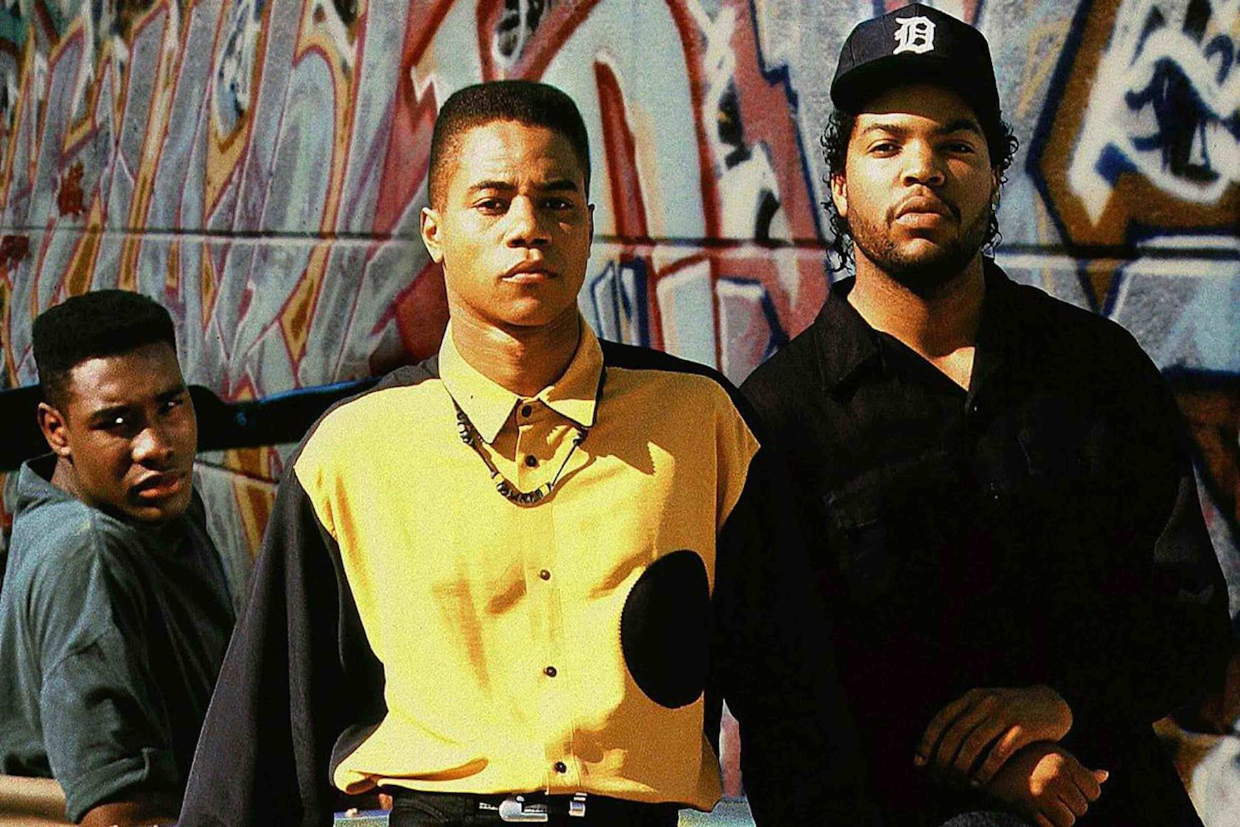John Singleton on set with “young Doughboy” (Baha Jackson), Sony Pictures