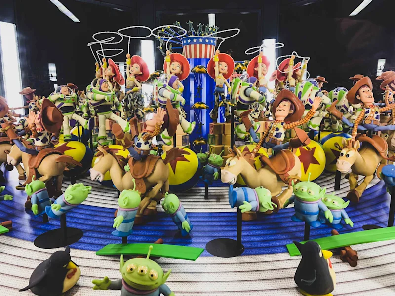 Toy Story 3D Zoetrope installed