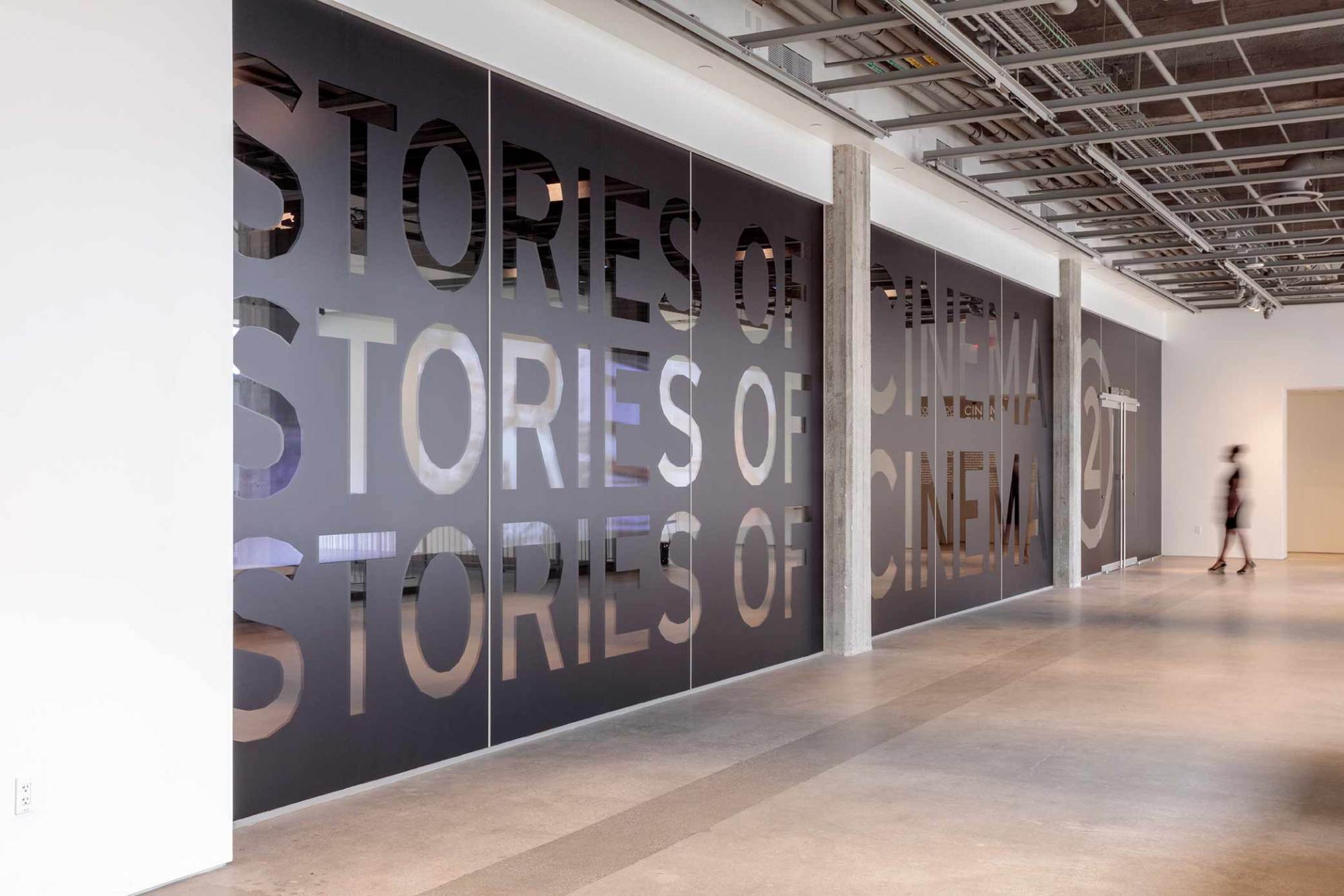 Title wall, Stories of Cinema 2, Academy Museum of Motion Pictures. Photo by Joshua White, JWPictures/© Academy Museum Foundation
