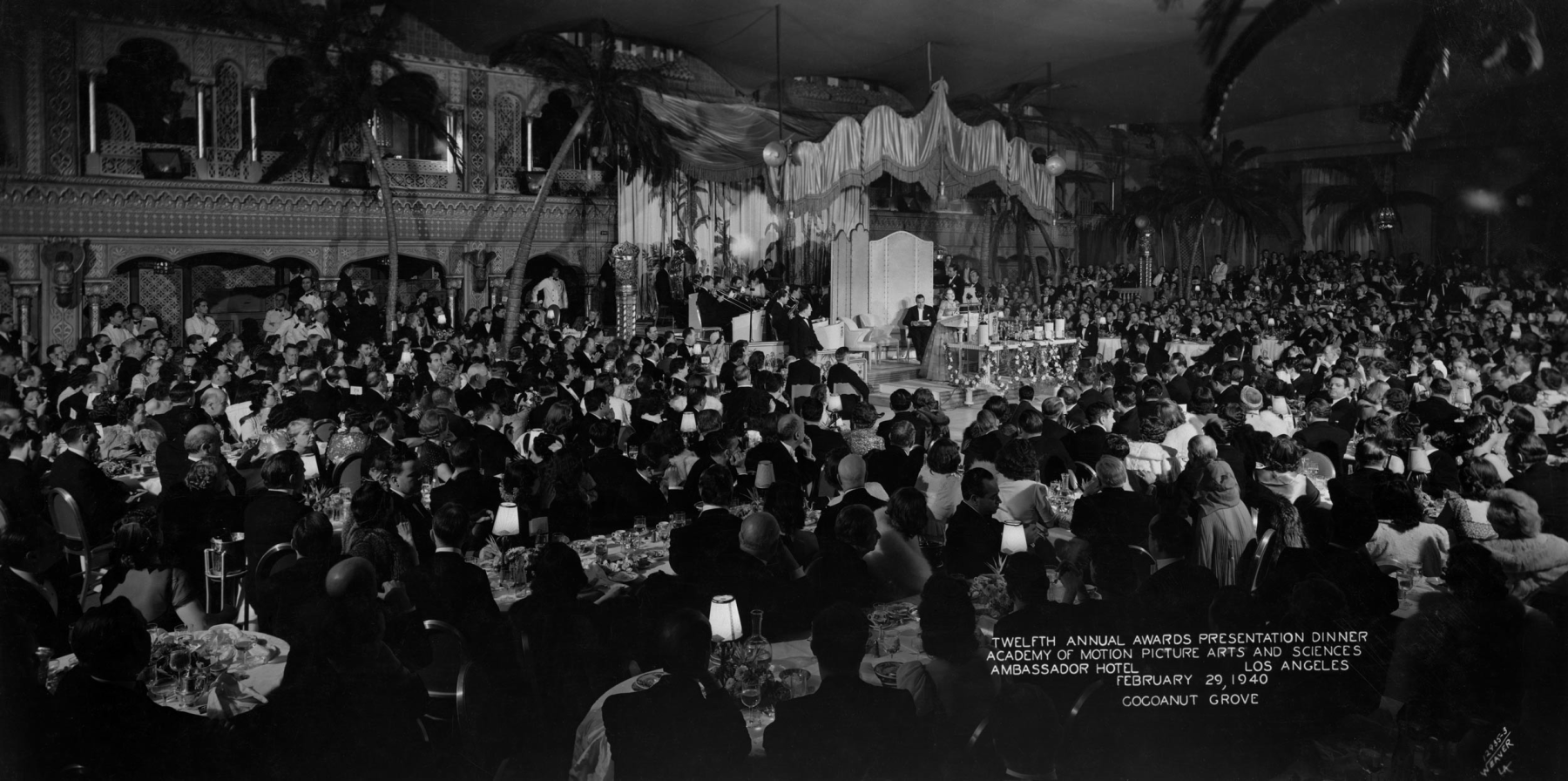 Judy Garland performs the nominated song “Over the Rainbow” at the 1939 Academy Awards ceremony 

Courtesy of Academy Awards show photographs, Margaret Herrick Library, Academy of Motion Picture Arts and Sciences, photo: Weaver L.A. 