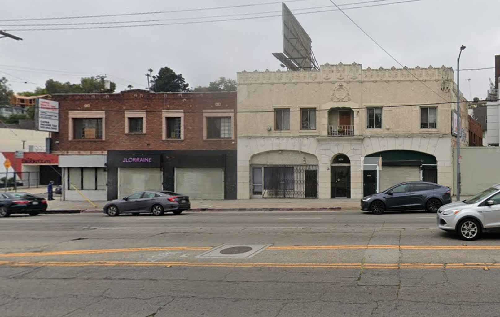 A present-day view of Pathé West Coast’s former headquarters at 1807 Glendale Blvd., image capture: Jul 2022 @2023 Google.