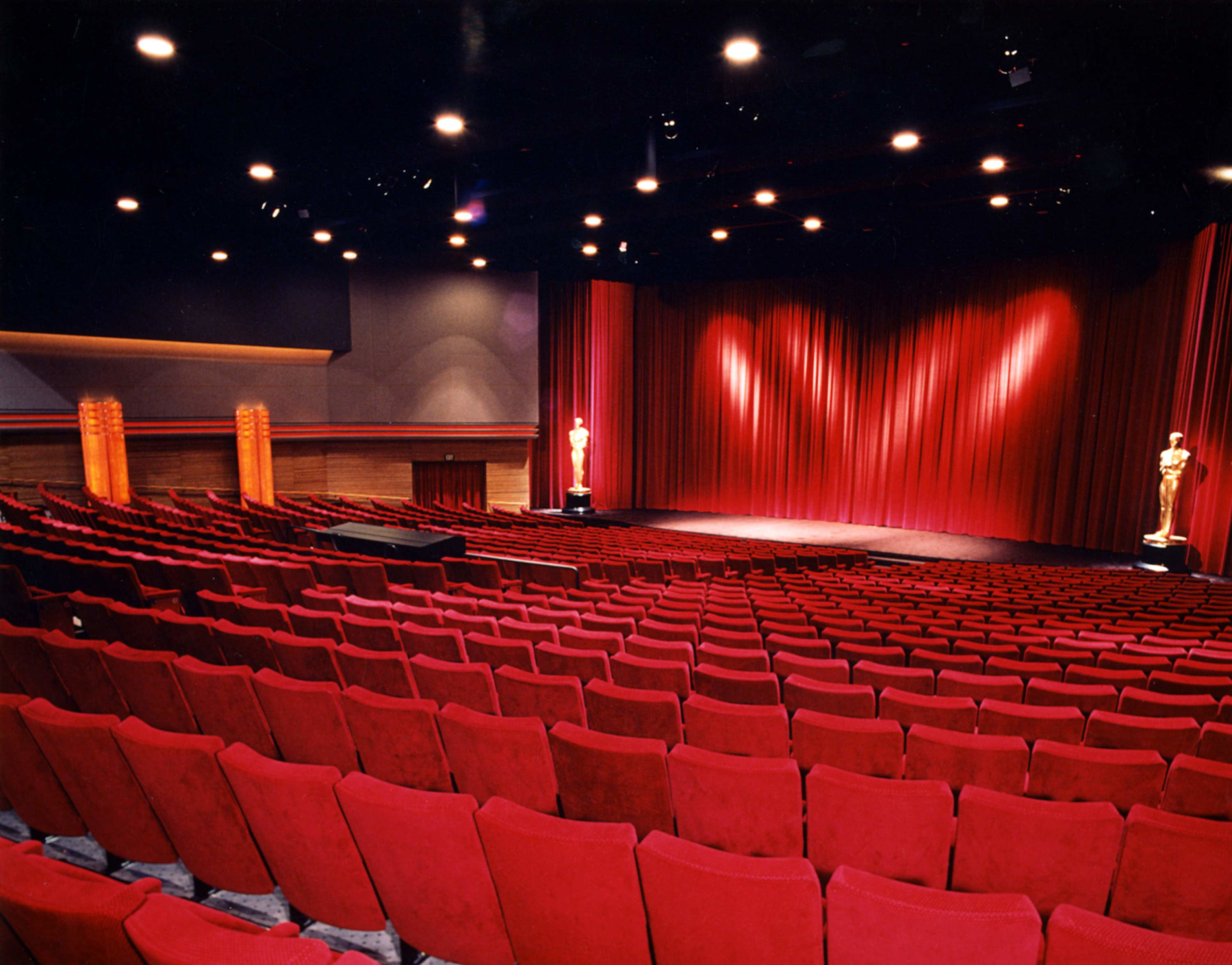 The interior of the Samuel Goldwyn Theater at the Beverly Hills headquarters of the Academy of Motion Picture Arts and Sciences, 2012

Courtesy of AMPAS reference collection, Margaret Herrick Library, Academy of Motion Picture Arts and Sciences 