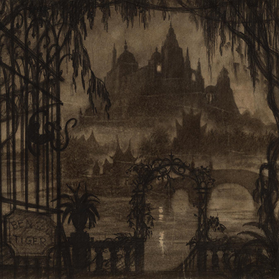 Study for a matte painting of Charles Foster Kane's Xanadu mansion in Citizen  Kane (1941)