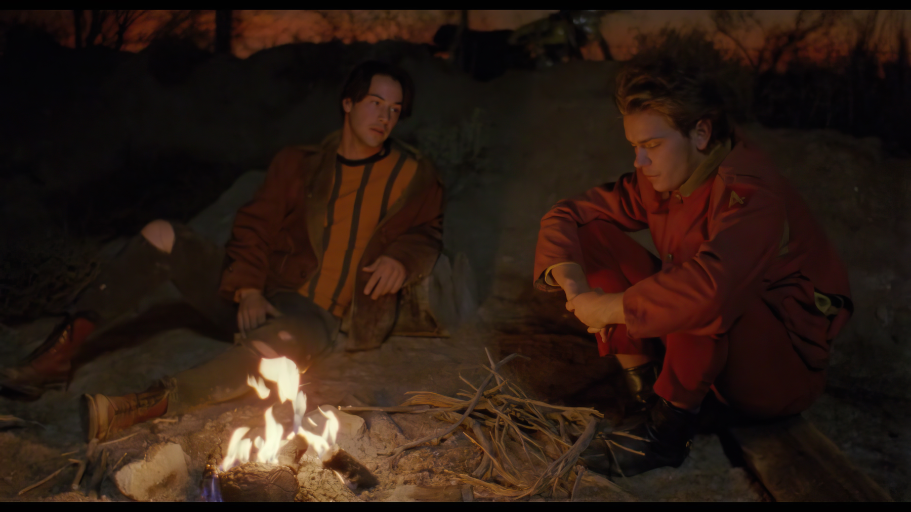 Keanu Reeves (left) and River Phoenix (right) in My Own Private Idaho (USA, 1991), courtesy of Criterion Collection
