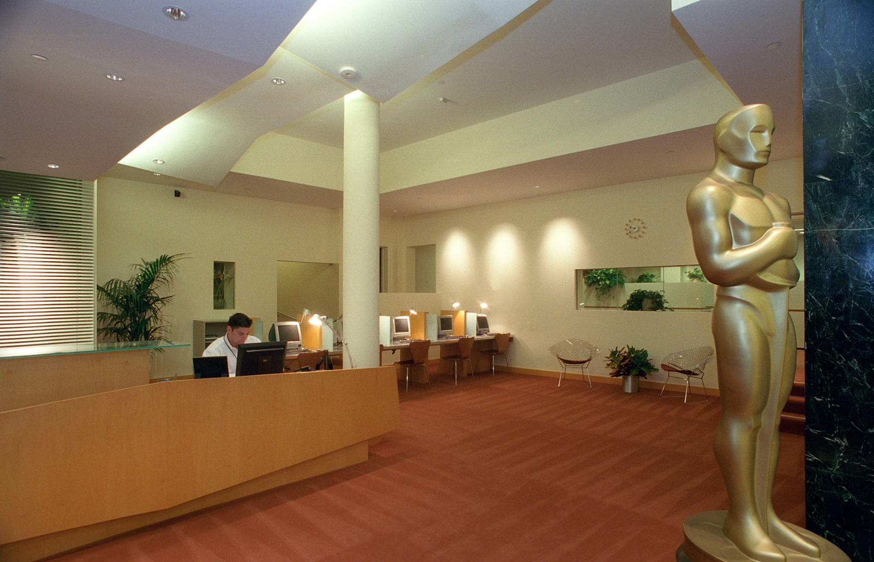 The remodeled interior of the former Academy Players Directory offices within the Academy of Motion Picture Arts and Sciences Pickford Center for Motion Picture Study, June 2002
Courtesy of AMPAS reference collection, Margaret Herrick Library, Academy of Motion Picture Arts and Sciences, photo: Long Photography