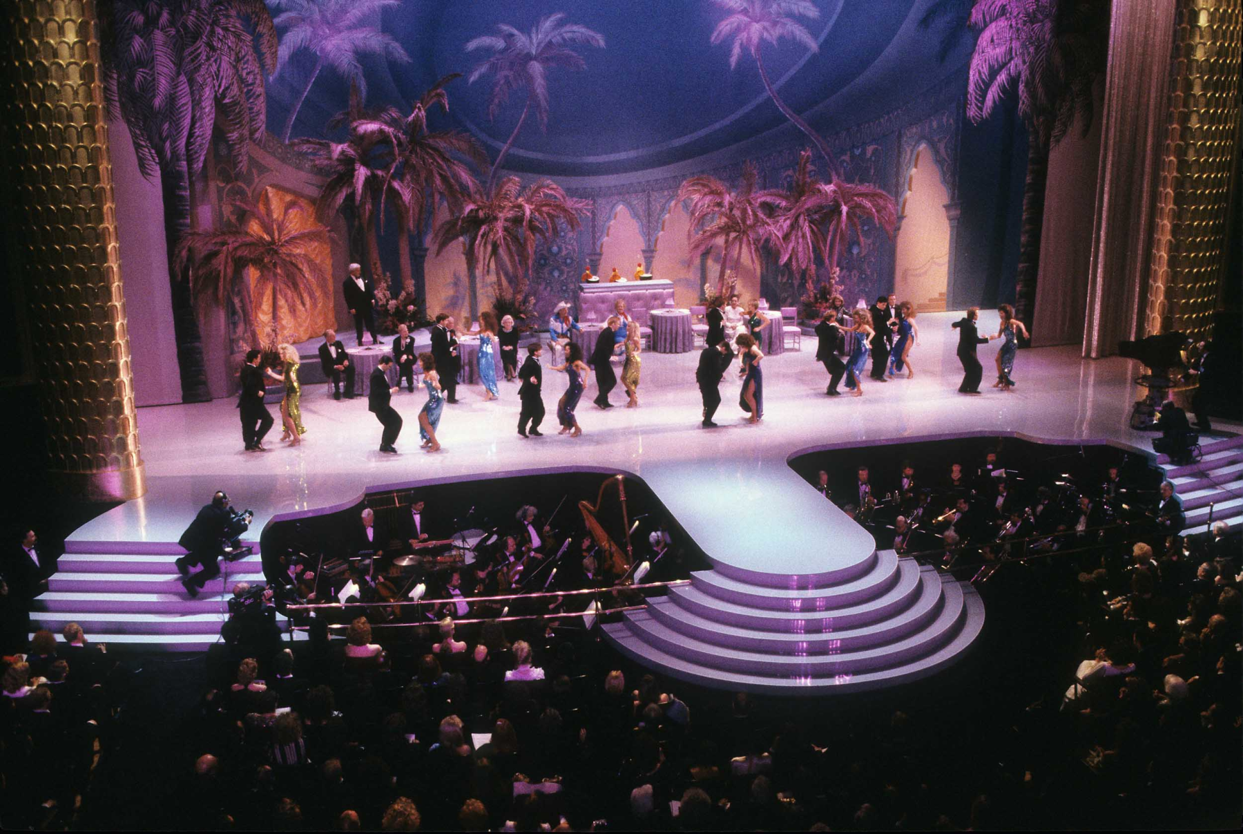 Dancers perform in the opening production number of the Academy Awards ceremony, 1988

Courtesy of Academy Awards show photographs, Margaret Herrick Library, Academy of Motion Picture Arts and Sciences, photo: Long Photography 