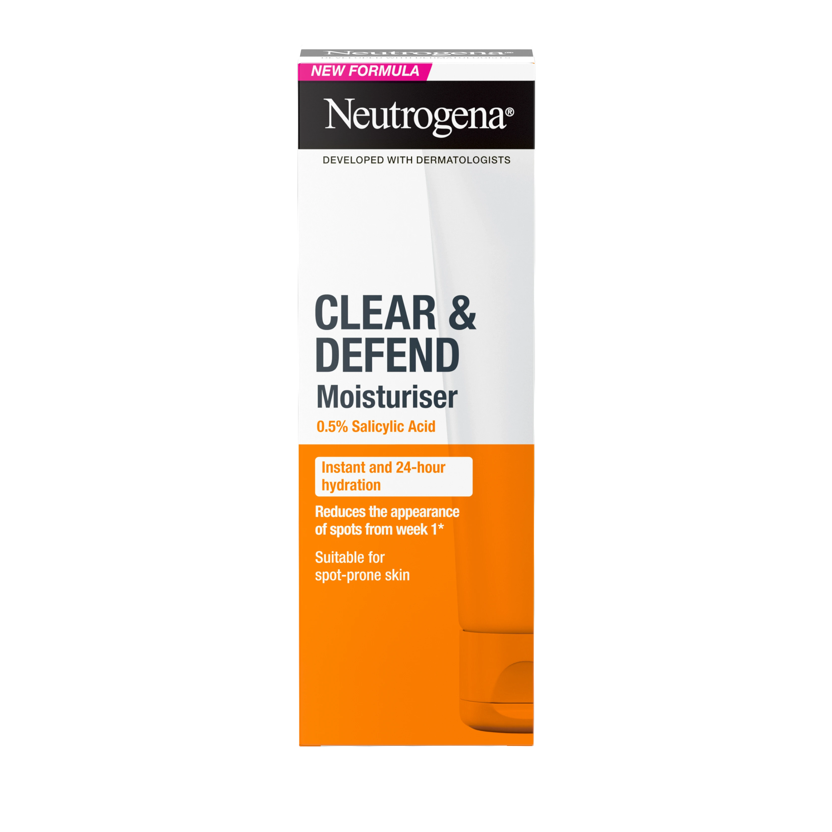 Neutrogena<sup>&amp;reg;</sup> Clear &amp;amp; Defend 0.5 % Salicylic Acid Moisturiser