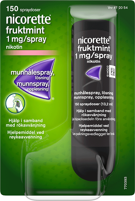 nicorette fruktmint 1mg/spray