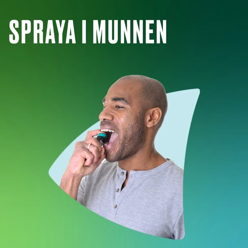 SPRAYA I MUNNEN