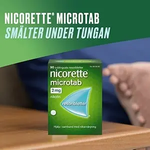 NICORETTE MICROTAB SMÄLTER UNDER TUNGAN