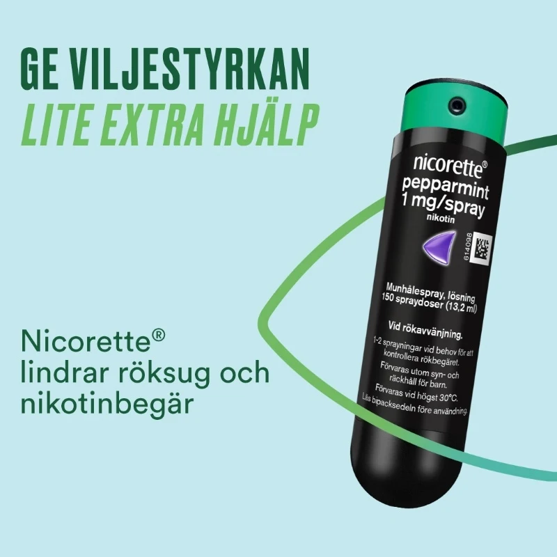 Nicorette lindrar röksug och nikotinbegär